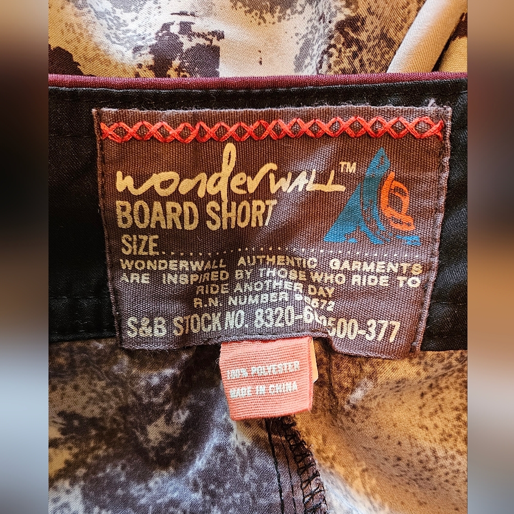 COPY - NWOT men's sized 42, Wonderwall board shorts by Steve & Barry's, palm tr… - Picture 10 of 11